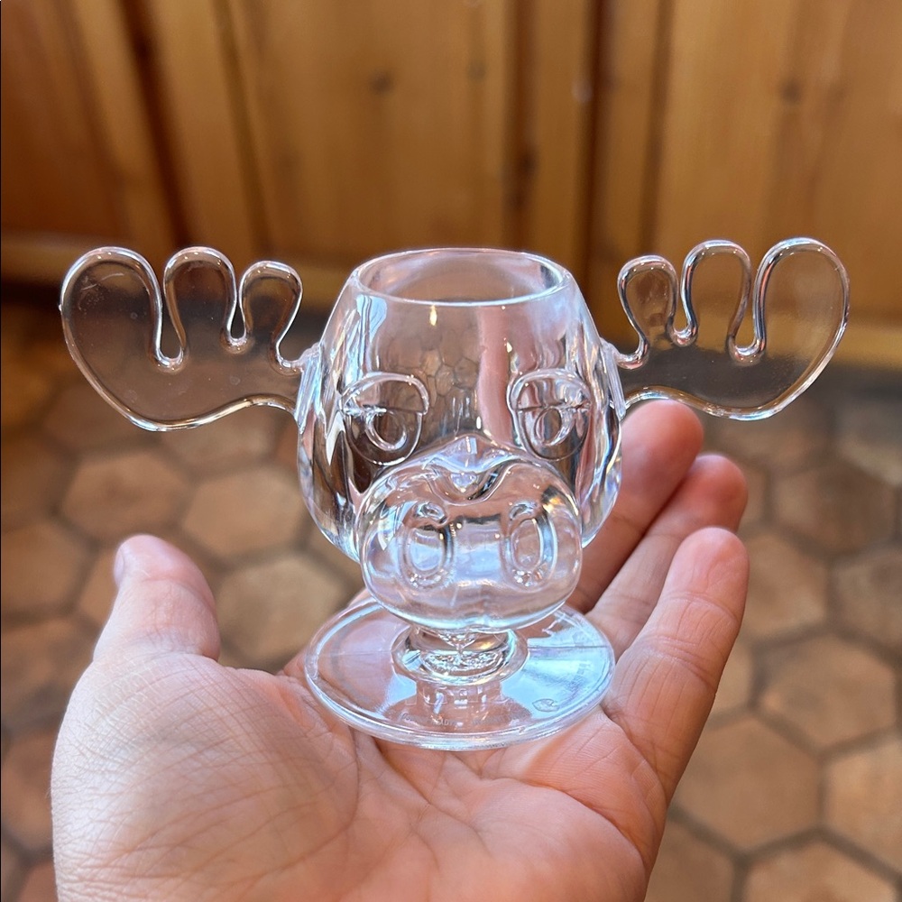 Clear Moose-Shaped Shot Glass